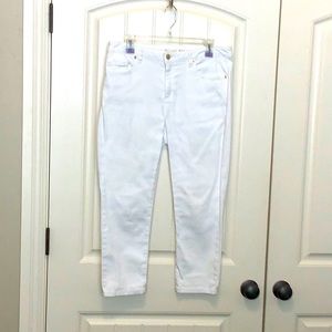 Michael Kors White Denim Cropped Jeans